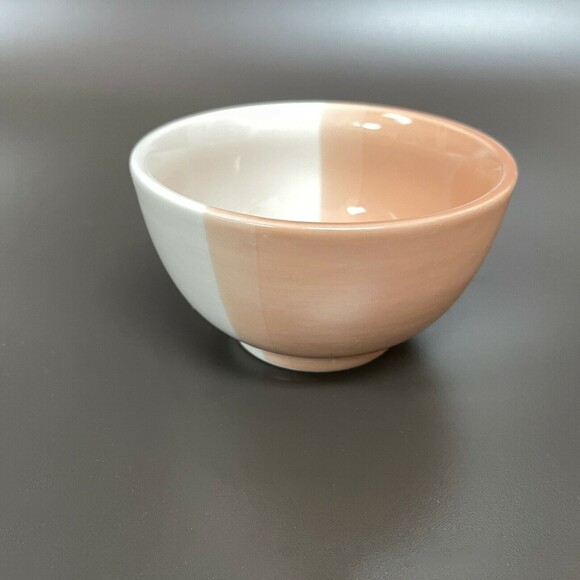 Jamestown China by Action Industries Bowl Pink White Brazil 5 1/4" x 2 7/8" High - Picture 5 of 8